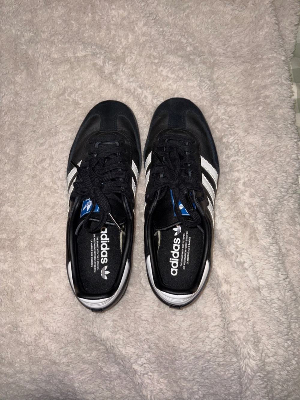 Black adidas sambas